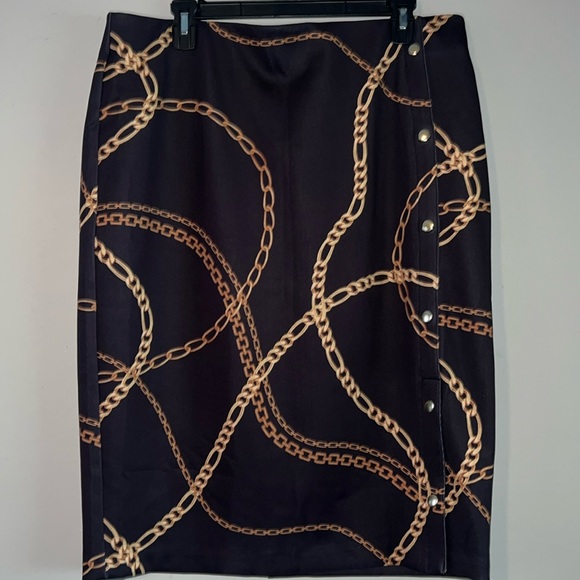BOLD elements Dresses & Skirts - BOLD Elements chain print pencil skirt size extra large